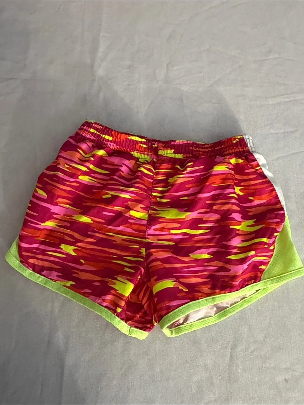 Nike Colorblock Athletic Shorts Duo - Mint, Hot Pink & Neon